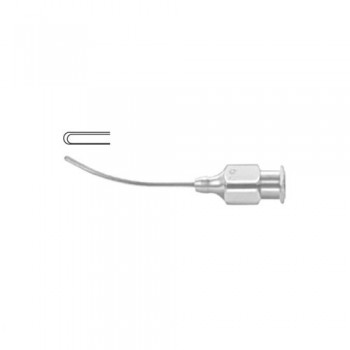 Stevens Sub Tenon's Anesthesia Cannula Gently Curved - Flat Tip Stainless Steel, Gauge 19